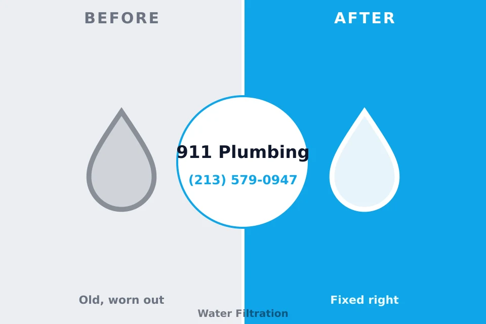 Before and after: plumbing company Robins AFB, GA